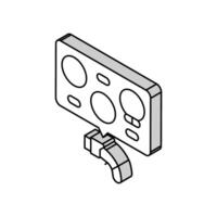 ev chargeur les types électrique isométrique icône vecteur illustration