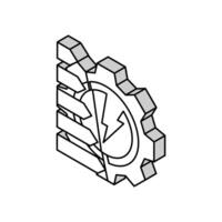 énergie Efficacité vert vivant isométrique icône vecteur illustration