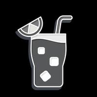 icône cocktail 3. en relation à cocktails, boisson symbole. brillant style. Facile conception modifiable. Facile illustration vecteur