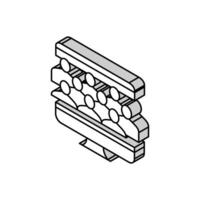 en ligne forum isométrique icône vecteur illustration
