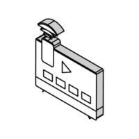 intelligent la télé isométrique icône vecteur illustration