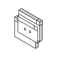 code les fenêtres isométrique icône vecteur illustration