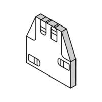 carrefour avec voitures isométrique icône vecteur illustration