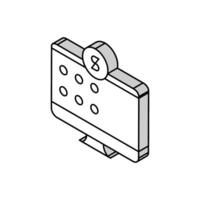 Paiement pour l'Internet prestations de service isométrique icône vecteur illustration