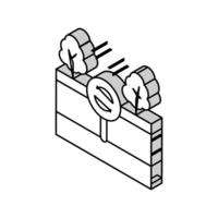 edaphotop écosystème isométrique icône vecteur illustration