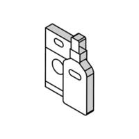 essentiel pétrole isométrique icône vecteur illustration