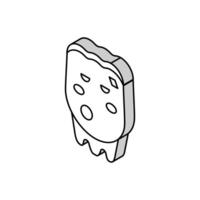mauvais dent isométrique icône vecteur illustration