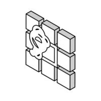 une baignoire drainage isométrique icône vecteur illustration