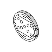 chimique génétique formule isométrique icône vecteur illustration