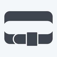 icône ceinture. en relation à mode symbole. glyphe style. Facile conception modifiable. Facile illustration vecteur