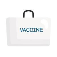 boîte d'emballage de kit de vaccins contre le virus covid19 vecteur