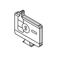 de l'alcool magasin département isométrique icône vecteur illustration