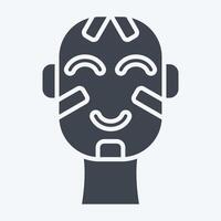 icône Massaï. en relation à Kenya symbole. glyphe style. Facile conception modifiable. Facile illustration vecteur