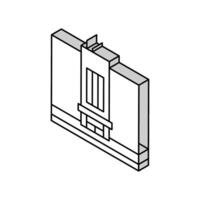 bâtiment de l'hôpital icône isométrique illustration vectorielle vecteur