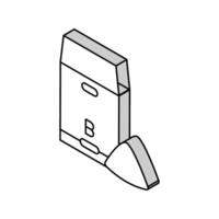 orge farine sac isométrique icône vecteur illustration