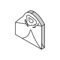 cutané mucormycose isométrique icône vecteur illustration