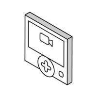 vidéo contenu ugc isométrique icône vecteur illustration