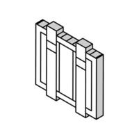 plante équipement pour verre production isométrique icône vecteur illustration