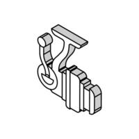 filage tiges isométrique icône vecteur illustration
