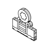 commercial bassin prestations de service isométrique icône vecteur illustration