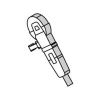 meuleuse d'angle outil icône isométrique illustration vectorielle vecteur