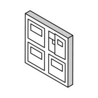Publier Bureau boîte isométrique icône vecteur illustration