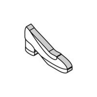 chaussure femelle isométrique icône vecteur illustration