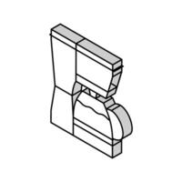 fabricant café électronique dispositif isométrique icône vecteur illustration
