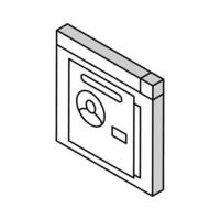 identité entreprise employé isométrique icône vecteur illustration