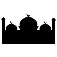 mosquée silhouette ornement vecteur