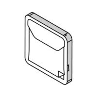 Remarques distributeur isométrique icône vecteur illustration