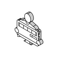 vidéo éditeur isométrique icône vecteur illustration