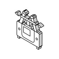 laboratoire centrifuger isométrique icône vecteur illustration