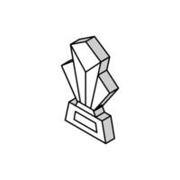 prix championnat isométrique icône vecteur illustration
