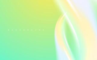 vert Jaune brillant brouiller vague futuriste abstrait Contexte vecteur