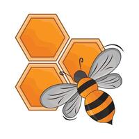 illustration de mon chéri abeille vecteur