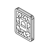 épinard dans Plastique boîte isométrique icône vecteur illustration