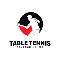 table tennis sport logo conception modèle vecteur