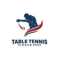 table tennis sport logo conception modèle vecteur