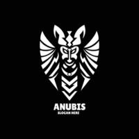 anubis silhouette logo conception illustration vecteur