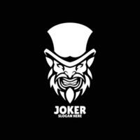 joker silhouette logo conception illustration vecteur