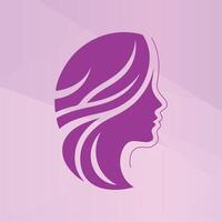 beauté femme mode logo boutique conception abstraite vecteur icône illustration