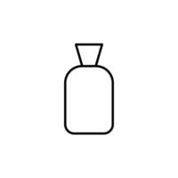 cosmétique bouteille vecteur symbole pour publicité. adapté pour livres, magasins, magasins. modifiable accident vasculaire cérébral dans minimaliste contour style. symbole pour conception