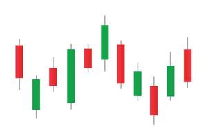 Stock marché bar graphique, chandelier graphique, la finance Commerce données, vecteur illustration.
