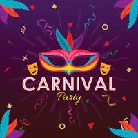 carnaval fête fête Contexte vecteur illustration