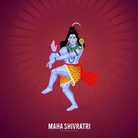 content maha shivratri maha, shivaratri vœux, content maha shivratri social médias Publier , shivratri la toile bannière, histoire, impression vecteur