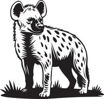 hyène esquisser dessin. vecteur