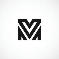 moderne m lettre logo, m abstrait logo conception concept isolé vecteur modèle illustration