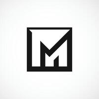 moderne m lettre logo, m abstrait logo conception concept isolé vecteur modèle illustration