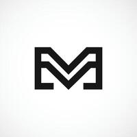 moderne m lettre logo, m abstrait logo conception concept isolé vecteur modèle illustration